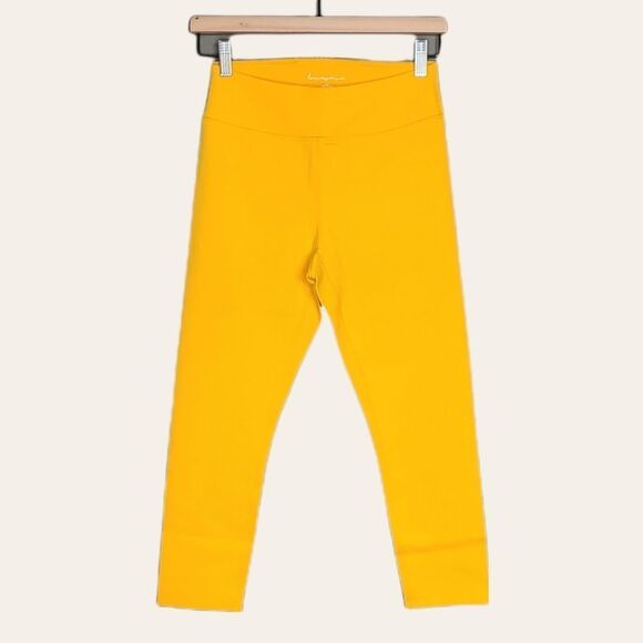 Revolve Lovewave Luka Yellow High Waist Crop Leggings Med NWTS - Picture 3 of 6